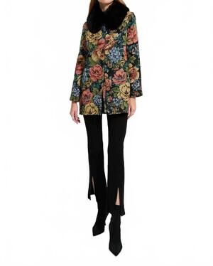 NEW UNREAL FUR women's monarch coat in green